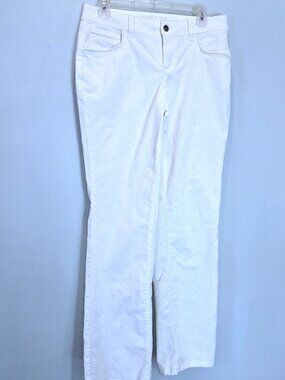NWOT Sonoma Off White Corduroy Modern Fit Straight Leg Pants Size 4